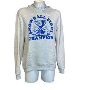 Men's DICK'S Sporting Goods Hoodie XL Gray Blue Snowball Fight Champion